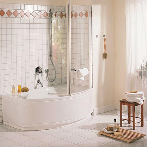 Ванна стальная Bette Pool II Comfort 164*96*45 BetteGlasur® Plus, с панелью, правосторонняя